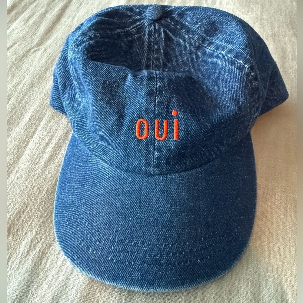 Clare B denim baseball hat
